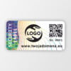 Plomba Security Label 40 x 20 mm / Etykieta plombowa z kodem QR i logo #2
