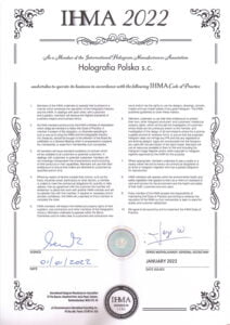 Certyfikat IHMA 2022